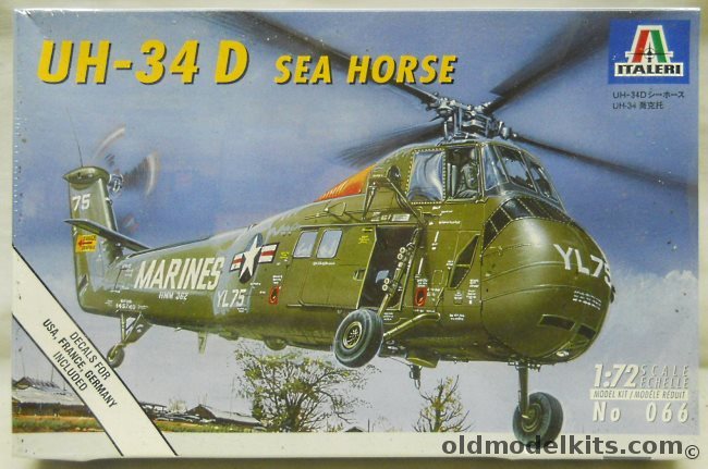 Italeri 1/72 UH-34D Sea Horse - US Marines / French Air Force / Luftwaffe, 066 plastic model kit